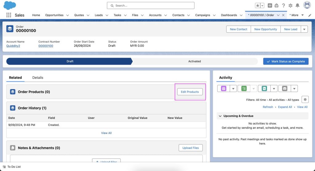 Edit Products Layout