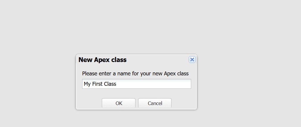 give the name and click ok