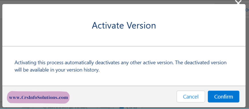 here after clicking on activate u can  see this pop up where u need to confirm it by clicking.